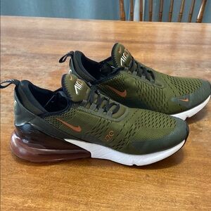 Nike Men's Olive and Brown Athletic Shoes